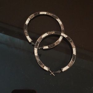 Bebe hoop earrings